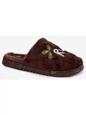 Dámské bačkory BOTO 26PA53-337 DARK BROWN
