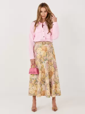 Dámská sukně ITALY MODA IT-SD-FL9850-2.17 YELLOW