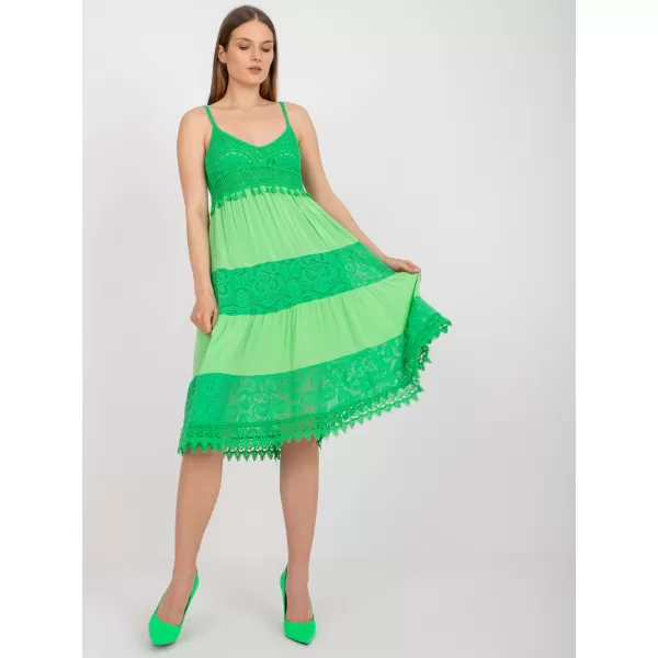  Dámské šaty OCH BELLA TW-SK-BI-82345.19P GREEN 