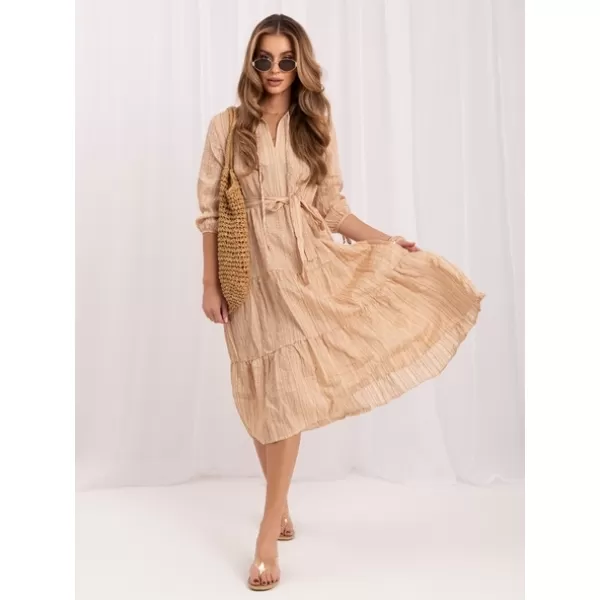  Dámské šaty LAKERTA LK-SK-508005.07P BEIGE 