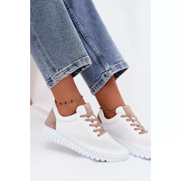  Dámské polobotky ARTIKER 58C3083 WHITE/BROWN 
