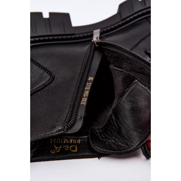  Dámské kotníkové boty D&A JC62-1044 BLACK 