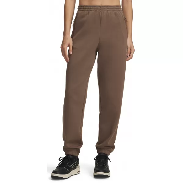  Dámské tepláky UNDER ARMOUR UNSTOPPABLE FLC GYM PANT 6013521-219 HNĚDÁ 