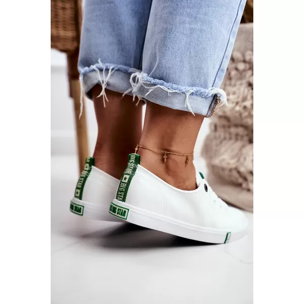  Dámské tenisky BIG STAR SHOES GG274006 WHITE/GREEN 