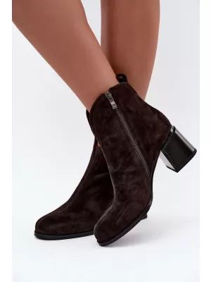 Dámské kotníkové boty VINCEZA 91178 BROWN