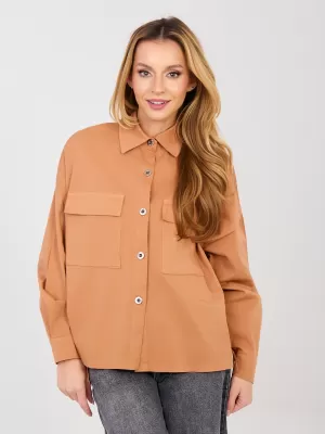 Dámská košile ITALY MODA IT-KS-FL9968.28 DARK ORANGE