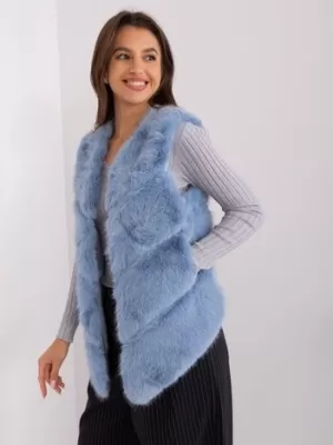Dámská vesta WOOL FASHION ITALIA AT-KZ-2349.00P BLUE