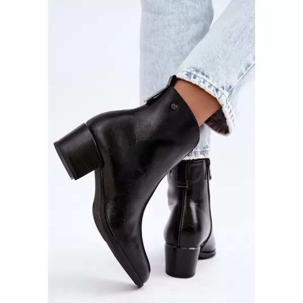  Dámské kotníkové boty VINCEZA 58654 BLACK 