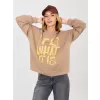 Dámská mikina RUE PARIS IT-BL-22183.45 DARK BEIGE