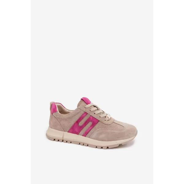  Dámské tenisky BOTO GD-XW-1054 BEIGE/FUCHSIA 