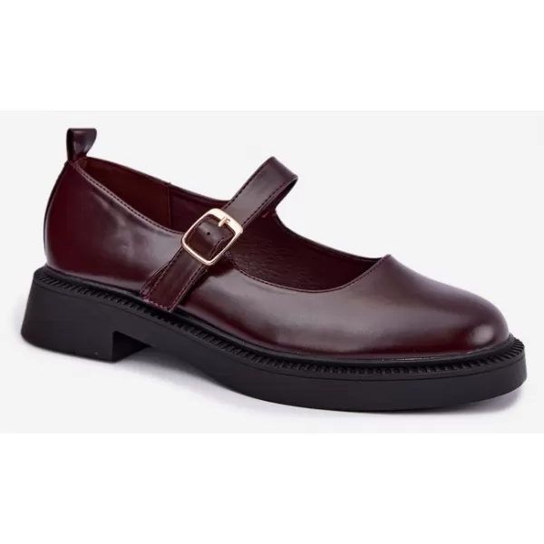  Dámské polobotky BOTO D-245 BURGUNDY 