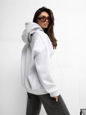 Dámská mikina RUE PARIS RV-BL-A1041.59 LIGHT GREY