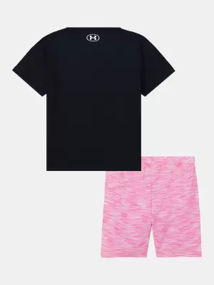 Dívčí souprava UNDER ARMOUR TWIST BIKE SHORT SET UASII0PR-001 ČERNÁ