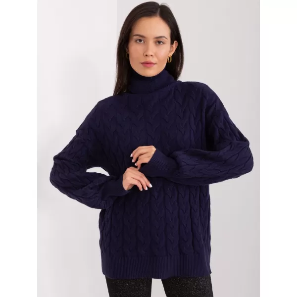  Dámský svetr WOOL FASHION ITALIA AT-SW-2348.88 NAVY 