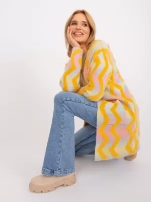 Dámský svetr WOOL FASHION ITALIA AT-SW-234701.34 YELLOW