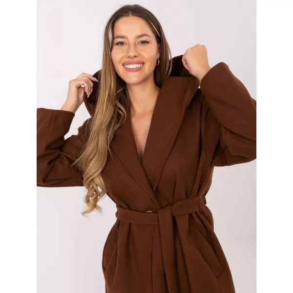  Dámský kabát RUE PARIS IT-PL-A9587.00 BROWN 