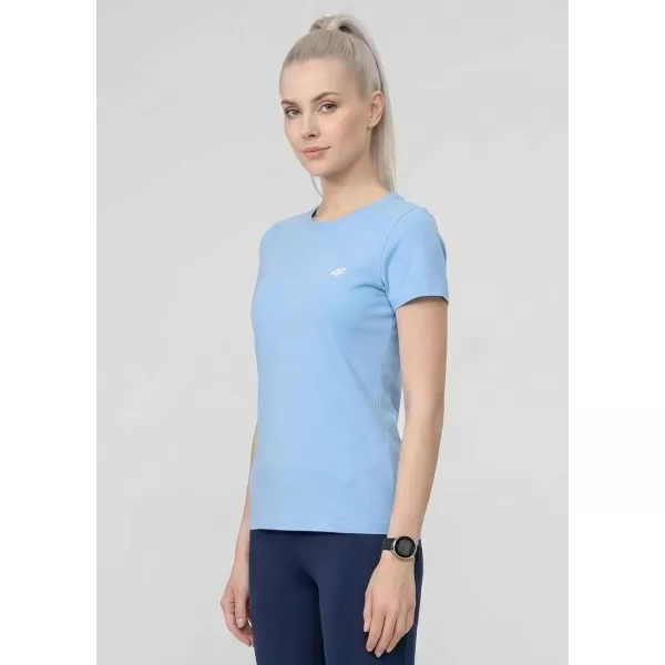  Dámské triko 4F 4FWAW25TFTSF1527 LIGHT BLUE 