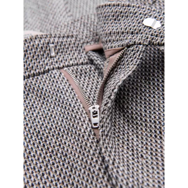  Pánské kalhoty OMBRE OM-PACP-0315 BROWN MELANGE 