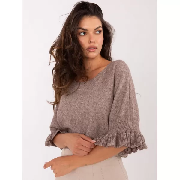  Dámský svetr ITALY MODA IT-SW-99244.65 DARK BEIGE 