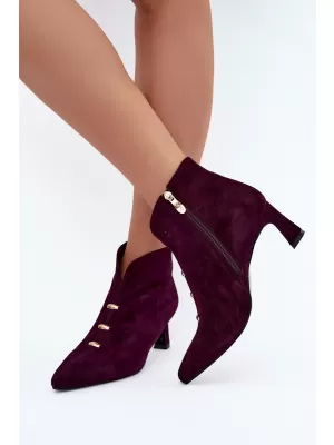 Dámské kotníkové boty D&A CR62-3496 PLUM