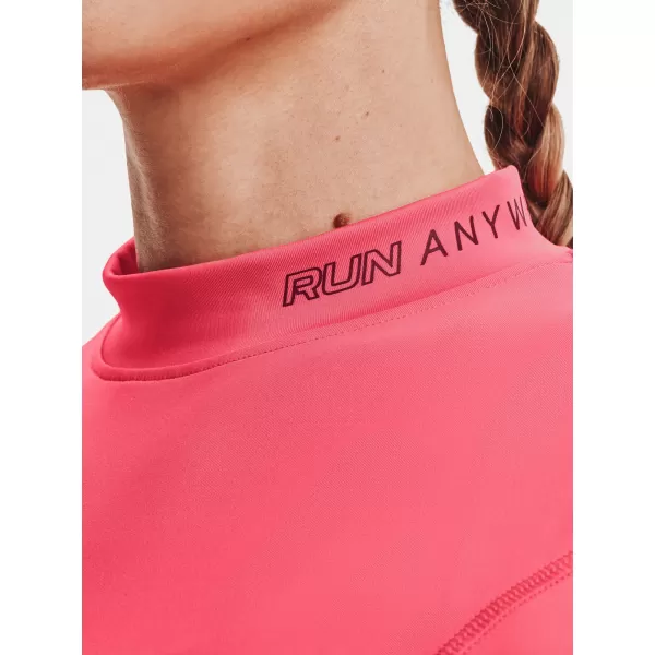  Dámské triko UNDER ARMOUR UA RUN ANYWHERE LASER LS 1365641-819 RŮŽOVÁ 