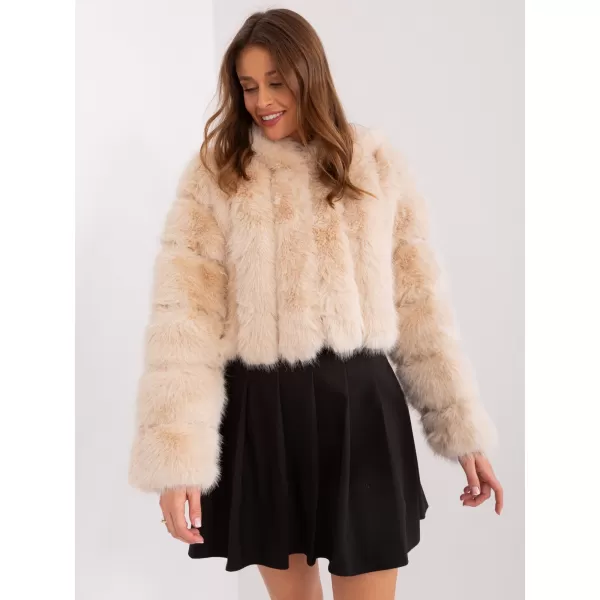  Dámská bunda WOOL FASHION ITALIA AT-KR-2378.96P BEIGE 