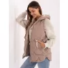 Dámská vesta FACTORY PRICE MBM-KZ-2516.96 DARK BEIGE