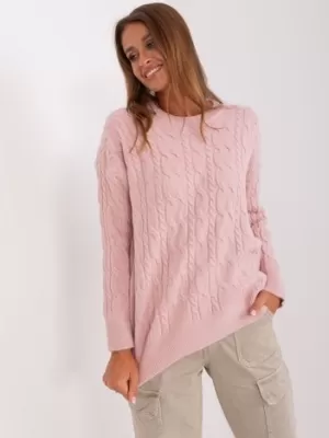 Dámský svetr WOOL FASHION ITALIA AT-SW-2335-1.68P BRIGHT PINK