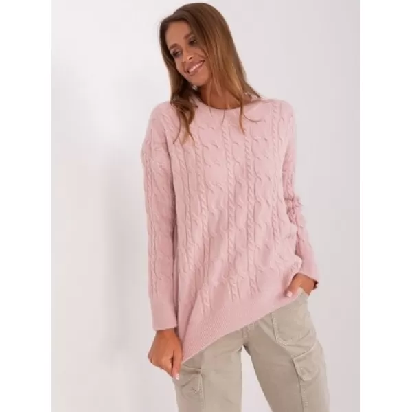  Dámský svetr WOOL FASHION ITALIA AT-SW-2335-1.68P BRIGHT PINK 