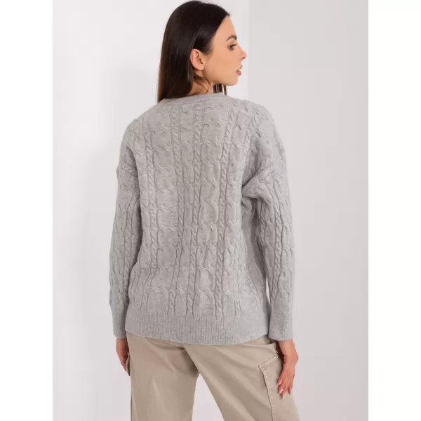  Dámský svetr WOOL FASHION ITALIA AT-SW-2335-1.68P GRAY 