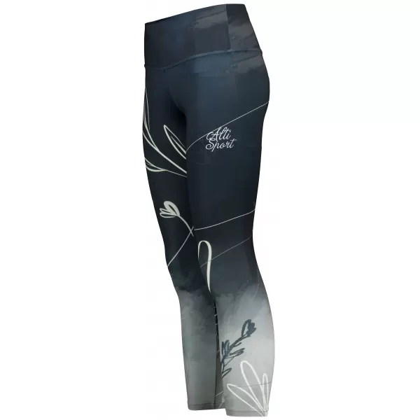  Dámské dlouhé legíny premium (nové velikosti) ALTISPORT VOJ/ALW083LEG05 ČERNOBÍLÁ 