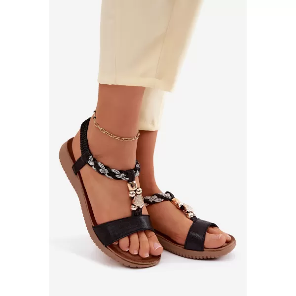  Dámské sandály S.BARSKI KV61-6051 BLACK 