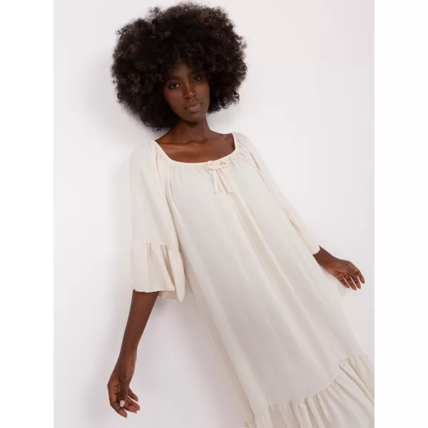  Dámské šaty ITALY MODA DHJ-SK-6057.93 LIGHT BEIGE 