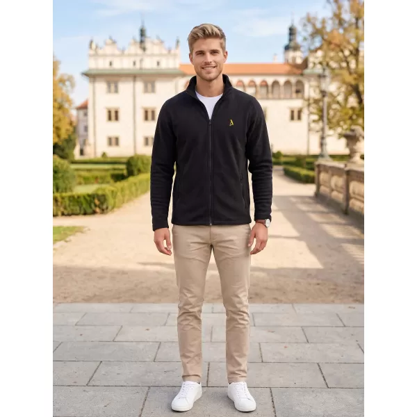  Pánská fleece mikina ALTISPORT ALM002852 ČERNOZLATÁ 