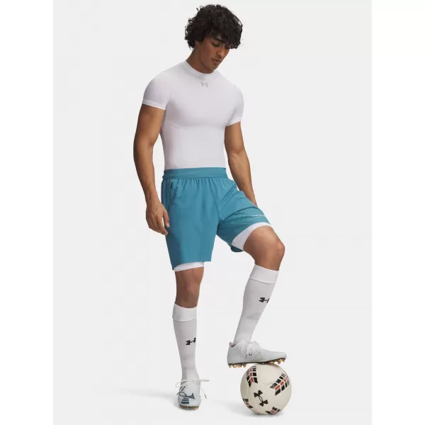  Pánské kraťasy UNDER ARMOUR HG ELITE LONG SHORTS 6015388-100 BÍLÁ 