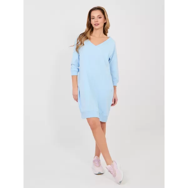  Dámské šaty BASIC FEEL GOOD RV-SK-7203.35P LIGHT BLUE 