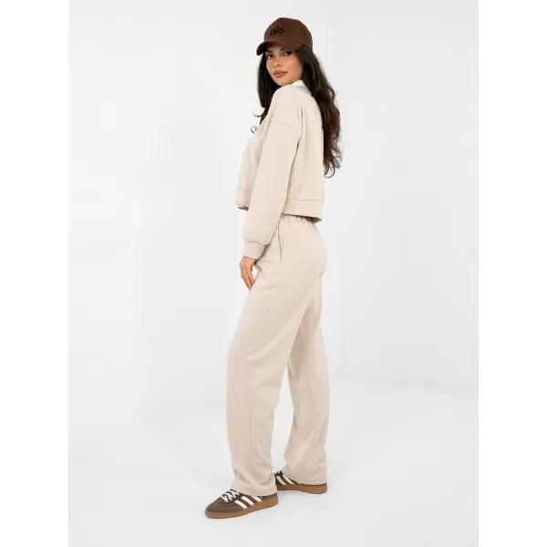  Dámská tepláková souprava ITALY MODA IT-KMPL-22212.85 LIGHT BEIGE 