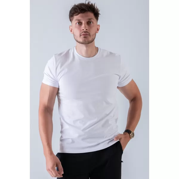  Pánské trička NEBBIA MIKE MUSCLE FIT 158 WHITE 