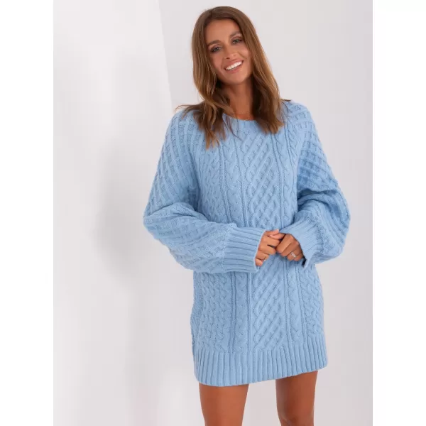  Dámský svetr WOOL FASHION ITALIA AT-SW-2367-2.64P LIGHT BLUE 