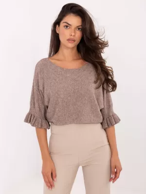 Dámský svetr ITALY MODA IT-SW-99244.65 DARK BEIGE
