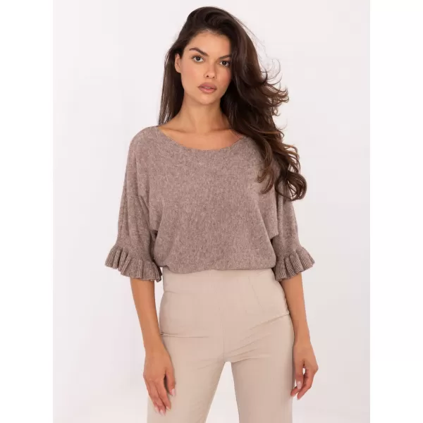  Dámský svetr ITALY MODA IT-SW-99244.65 DARK BEIGE 