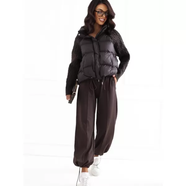  Dámská bunda FACTORY PRICE MBM-KR-0508.00P DARK BROWN 