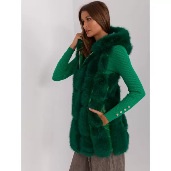  Dámská vesta WOOL FASHION ITALIA AT-KZ-2379.96P DARK GREEN 
