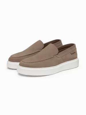 Pánské polobotky OMBRE OM-FOCS-0246 DARK BEIGE