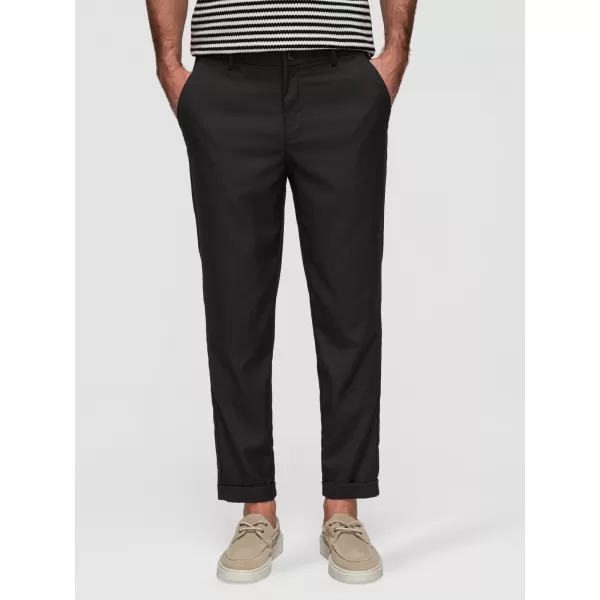  Pánské chino kalhoty OMBRE P1525 BLACK 