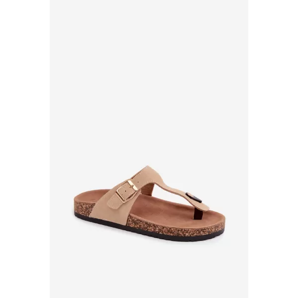  Dámské žabky BOTO 26SD21-101 BEIGE 
