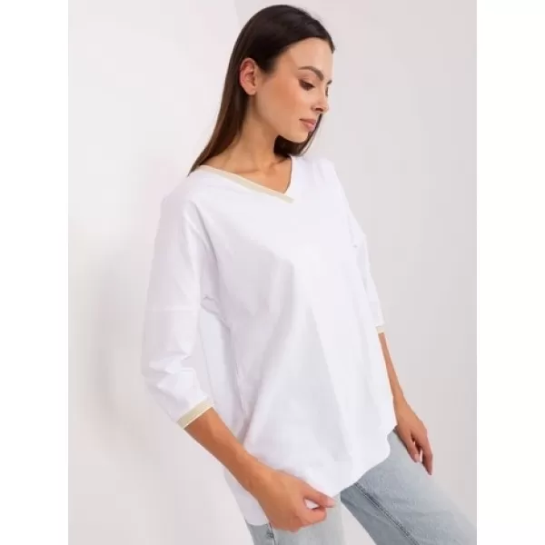  Dámská halenka RUE PARIS RV-BZ-8051.19P WHITE 