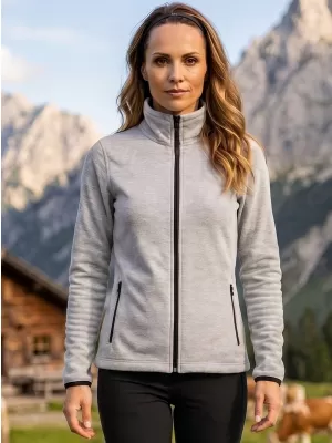 Dámská micro fleece mikina MALFINI FACTOR 853 STŘÍBRNÝ MELÍR