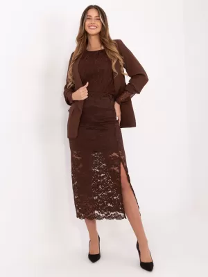 Dámská sukně ITALY MODA MI-SD-G9137.16P BROWN