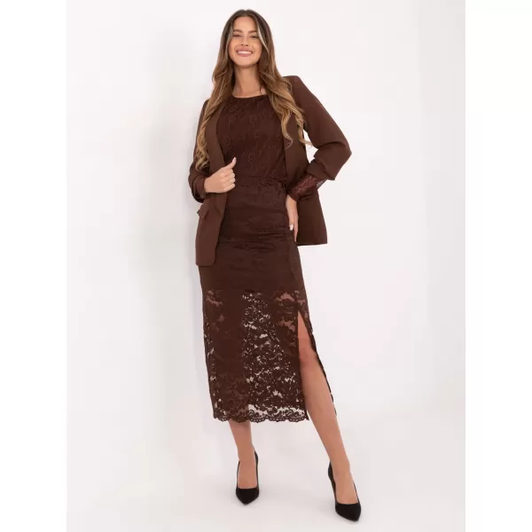  Dámská sukně ITALY MODA MI-SD-G9137.16P BROWN 
